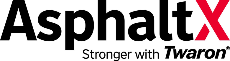 Logo AsphaltX – Stronger with Twaron®